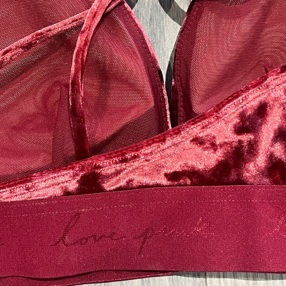 PINK by Victoria Secret Velvet Bralette - Picture 4 of 4